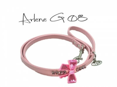 Set halsband en looplijn Arlene in roze